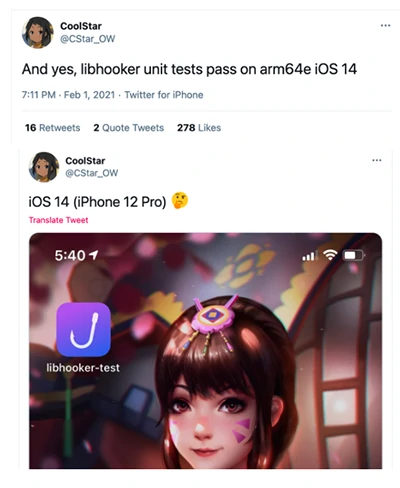 CoolStar says Odyssey jailbreak for iOS 13.0-13.5 on A9-A13 could