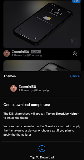 Showlive Lock Screen Theme