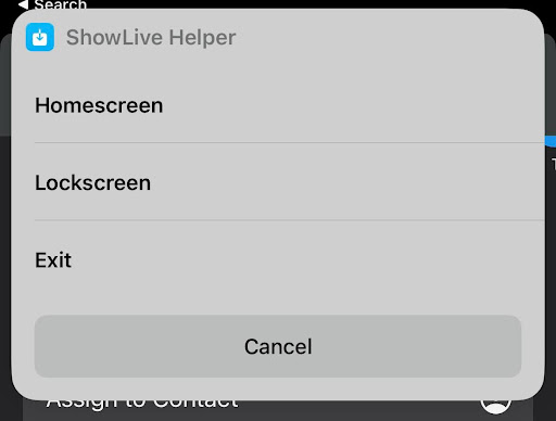 showlive shortcuts