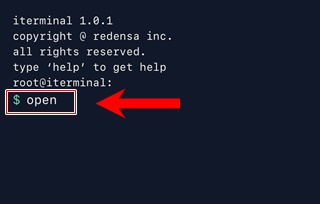 “Open” command - Redensa 