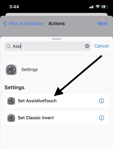 Assistive Touch Shortcut